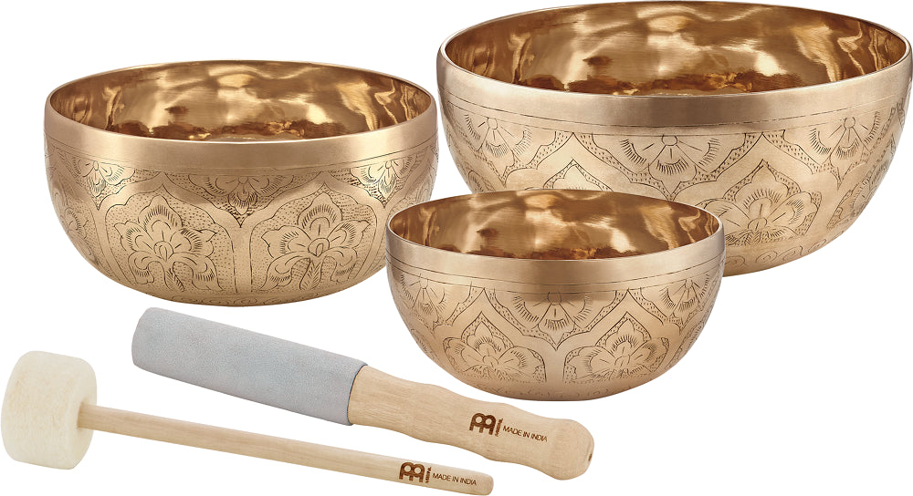 Engraved Singing Bowl Set