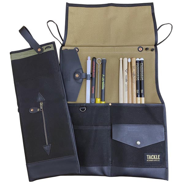 Bi-Fold Stick Bag - Black