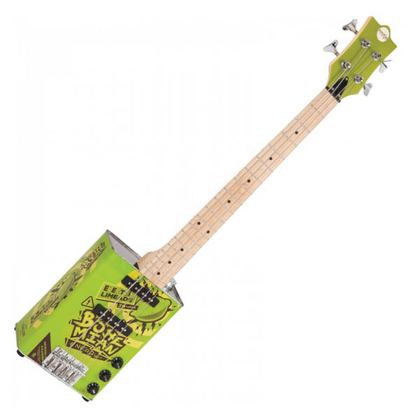 Oil Can Bass Guitar - Electric Limeade
