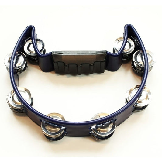 Planet Music DP900 Halfmoon Tambourine Double Row - Blue