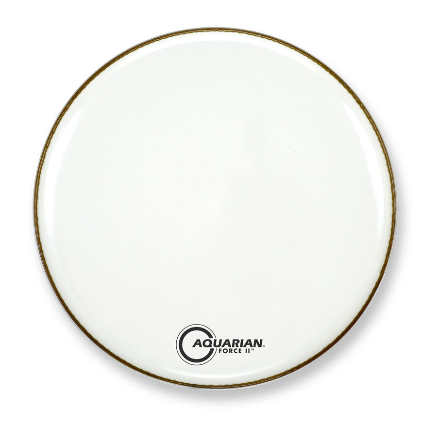 24" Force Bass Resonant White BD Front Drumhead