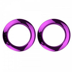 2" Purple Chrome Drum O´S / Tom Ports (2-p)