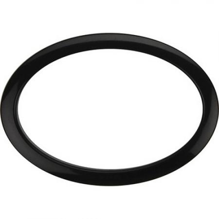 6" Black Oval