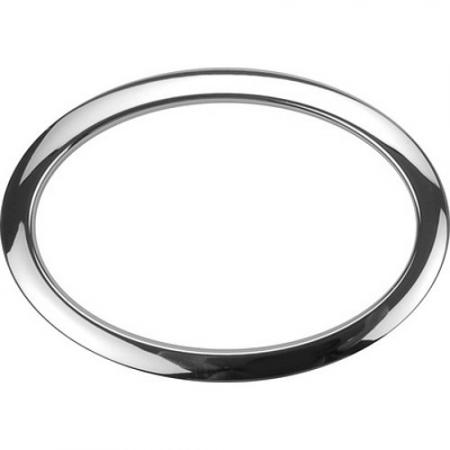 6" Chrome Oval