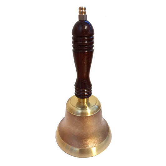 Hand School Bell, solid brass