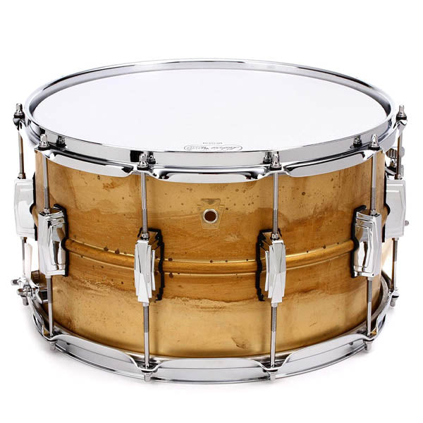 Ludwig LB484R Raw Brass Shell Snare 14x8 - Imperial Lugs