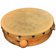 8" Frame Drum Wood - Calf-Skin Head w/Mallet