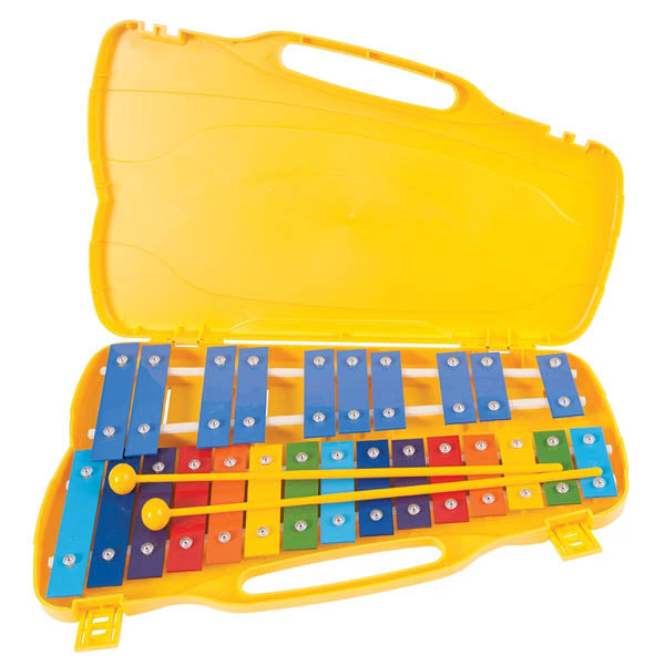 PP World Glockenspiel 25 notes (G5-G7) - Coloured Keys