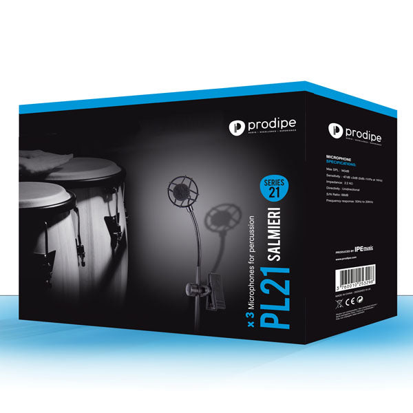 Prodipe PL21 - Percussion Microphone Set (3 pcs)