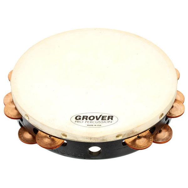 Grover Pro Percussion 10&quot; Double Row Headless Tambourine, Phosphor Bronze