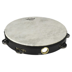 Tambourine 10" Fiberskyn 3 - Single Row Black