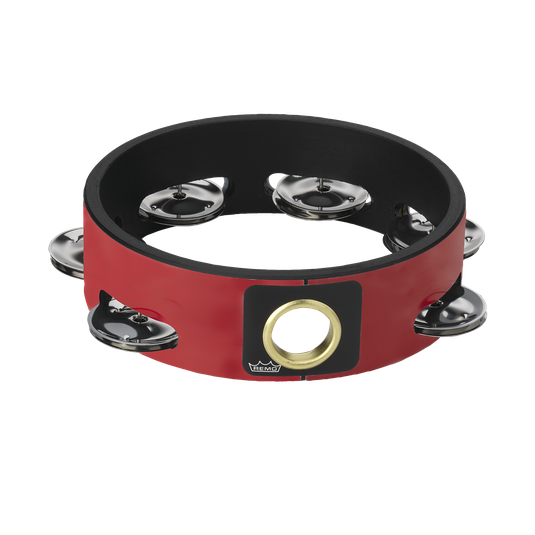 Tambourine 6" Single Row Red
