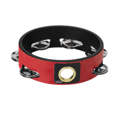 Tambourine 6" Single Row Red