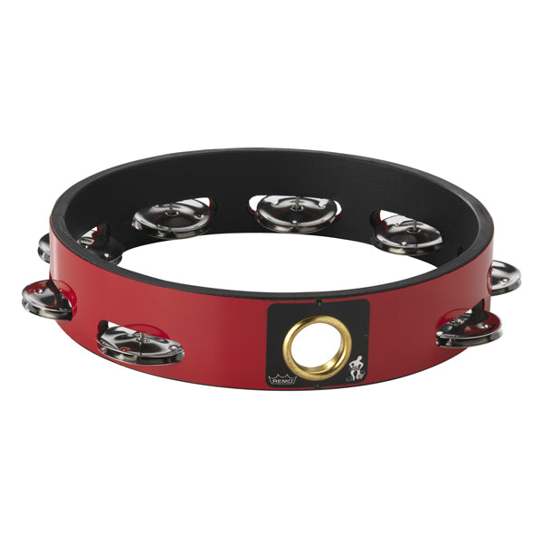 Tambourine 8" Single Row Red