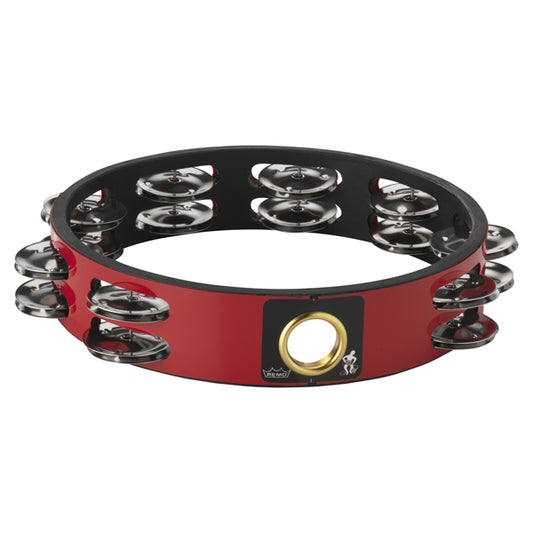 Tambourine 8" Double Row Red
