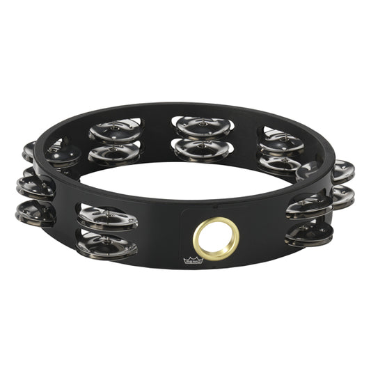 Tambourine 8" Double Row Black