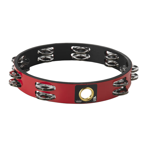 Tambourine 10" Double Row Red
