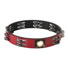 Tambourine 10" Double Row Red