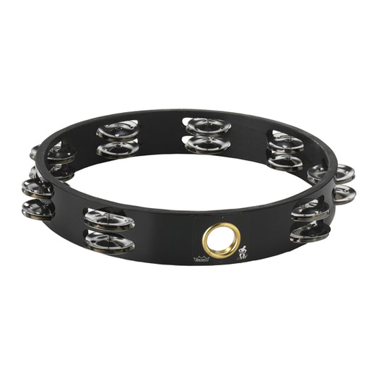 Tambourine 10" Double Row Black