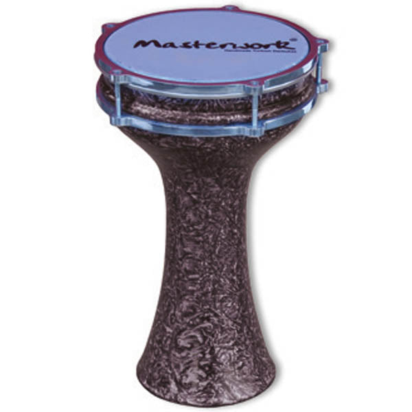 Turkish Aluminium Colored Black Marble Darbuka 20 cm