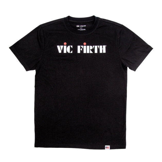 Vic Firth Classic Logo Black Tee - X-Large