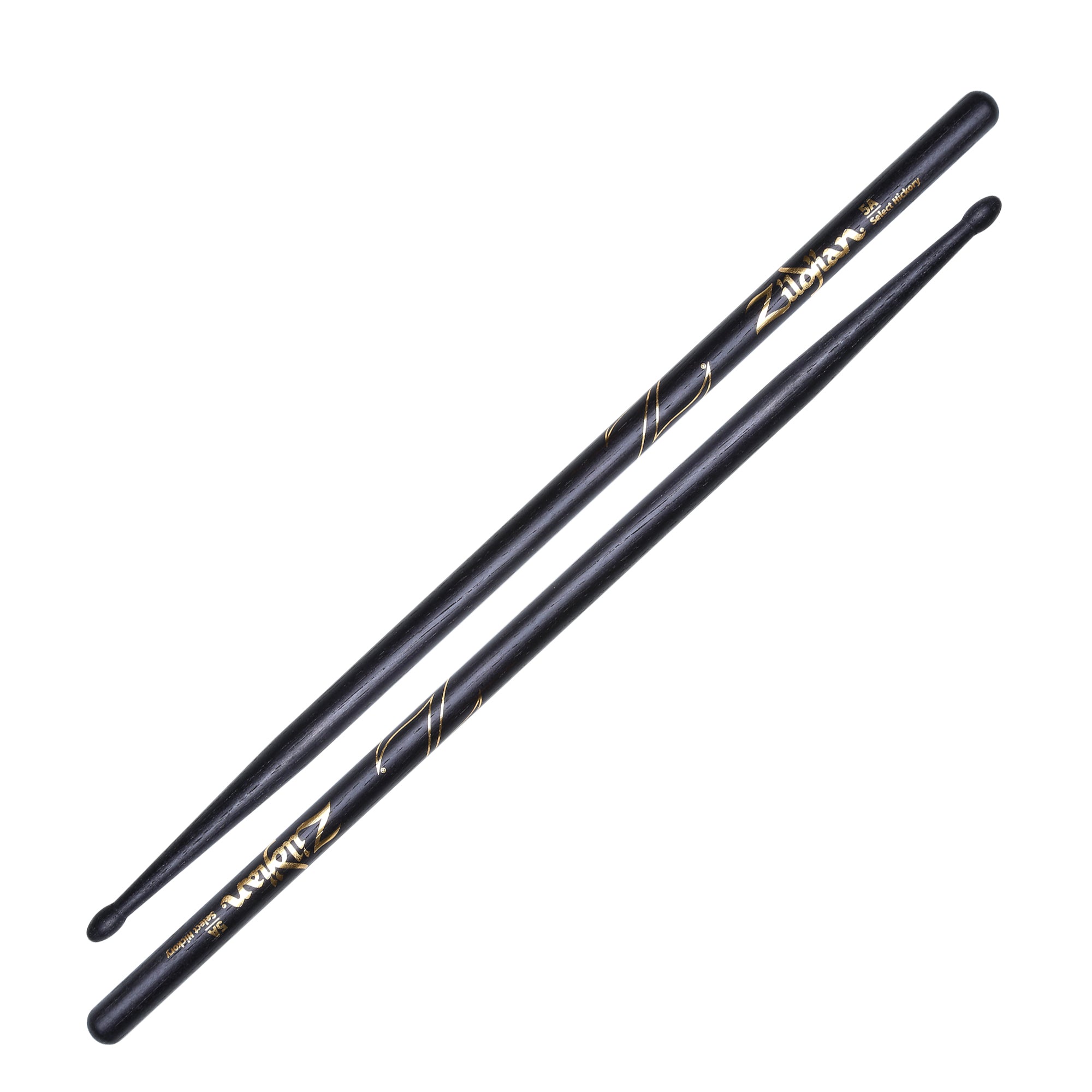 Zildjian 5A Black Hickory - Wood Tip