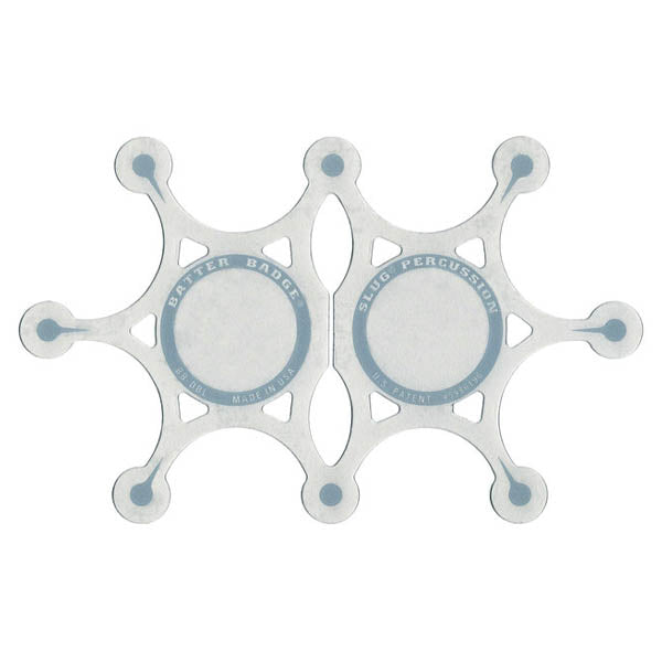 Double Batter Badge 4.5x7.5" - Silver