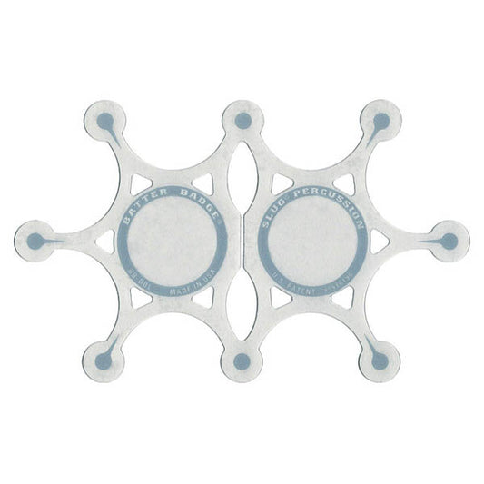 Double Batter Badge 4.5x7.5" - Silver