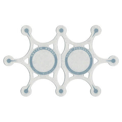 Slug Percussion Double Batter Badge 4.5x7.5" - Silver