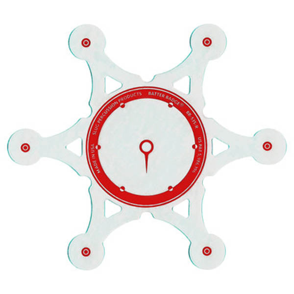 Slug Percussion Batter Badge 5.35" - Red