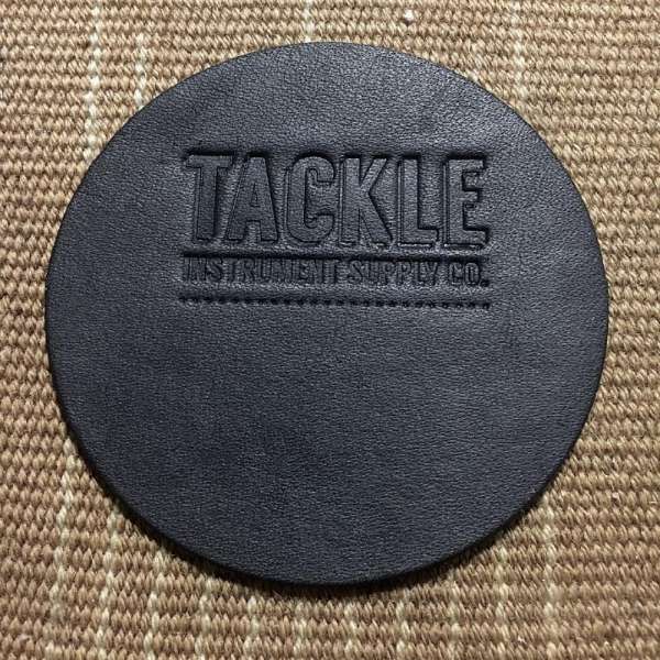 Tackle Leather Bass Drum Beater Patch Large - Black