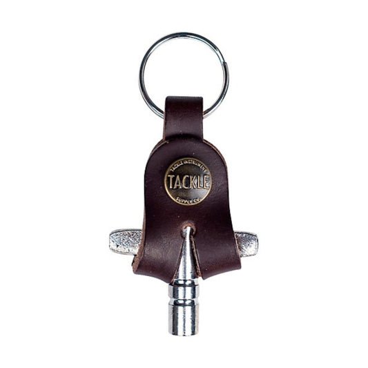 Tackle Leather Drum Key Mahogany