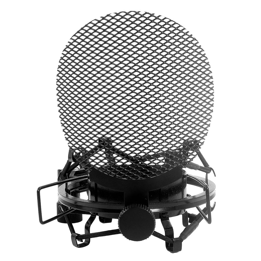 Black Shock Mount with Built-in Pop Filter for 770 and 990 Models