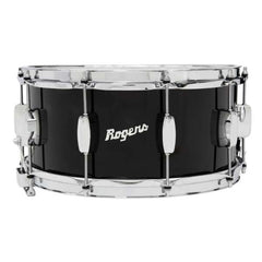 Rogers DynaSonic 14x6.5 Wood Shell Snare | Beavertail Lug - Piano Black - Limited Edition