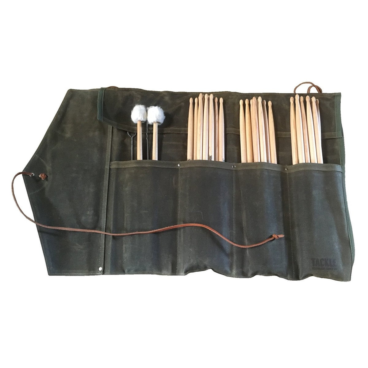 Tackle Waxed Canvas Roll Up Stick Case Black