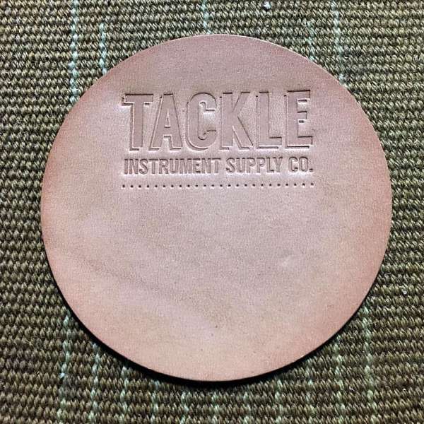 Tackle Leather Bass Drum Beater Patch Small - Natural