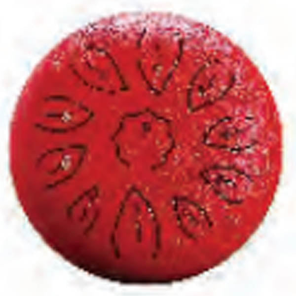 Steel Tongue Drum 8", 8 Notes, red