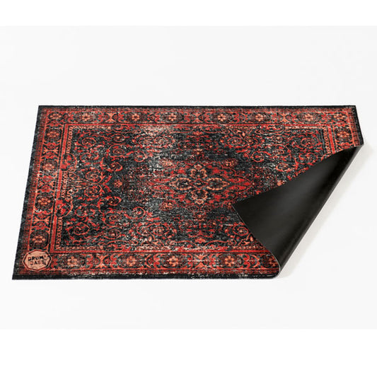 DRUMnBASE VP130-RBL Vintage Persian Red/Black Stage Mat
