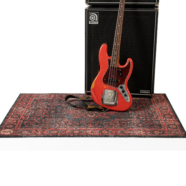DRUMnBASE VP130-RBL Vintage Persian Red/Black Stage Mat