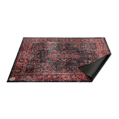 VP185-BLR Vintage Persian Black/Red Drum Mat, 185x160 cm