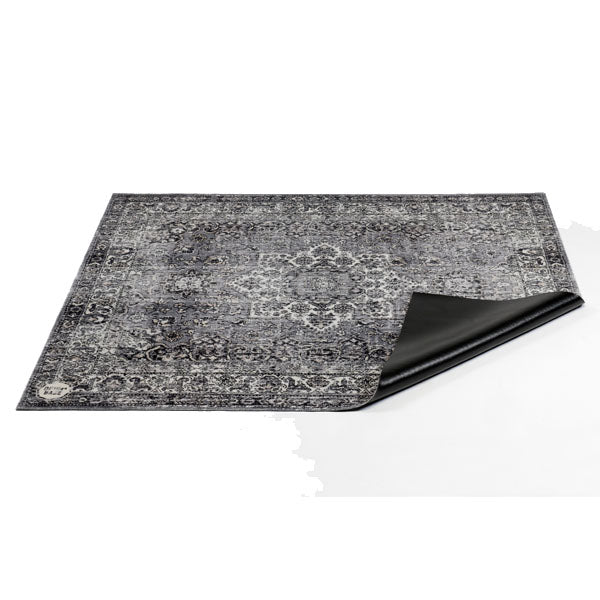 VP185-GRY Vintage Persian Grey Drum Mat, 185x160 cm