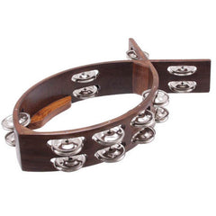 Fish Tambourine hardwood double rows